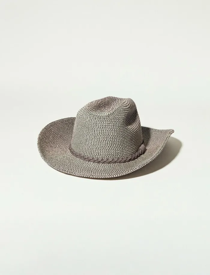 Lucky Brand Hats Women Cowboy Hat Medium Grey