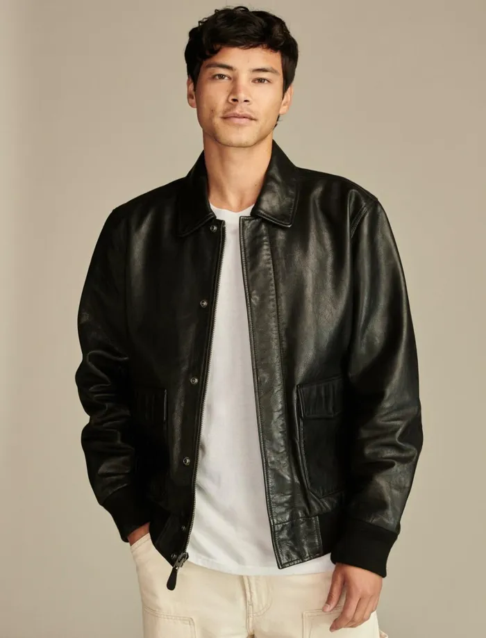Lucky Brand Jackets and Outerwear Men Cole Hauser G15 Flight Jacket 001 Black
