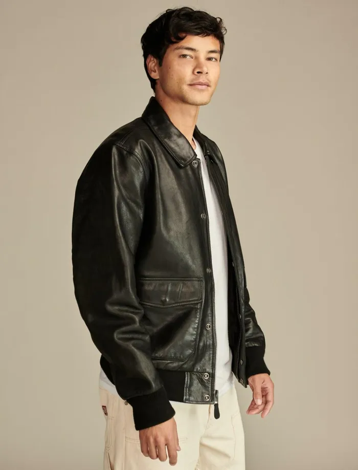 Lucky Brand Jackets and Outerwear Men Cole Hauser G15 Flight Jacket 001 Black