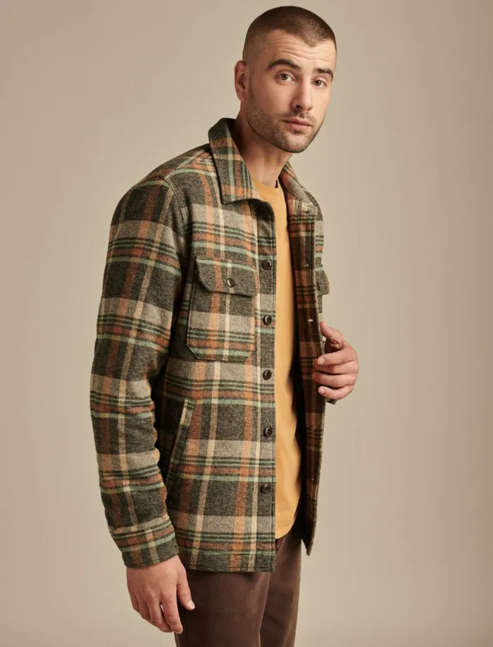 Lucky Brand Jackets and Outerwear Men Plaid Shirt Jacket Plaid Multi