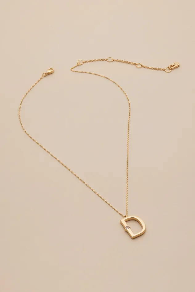 Lucky Brand Jewelry Women D Alphabet City Necklace Gold