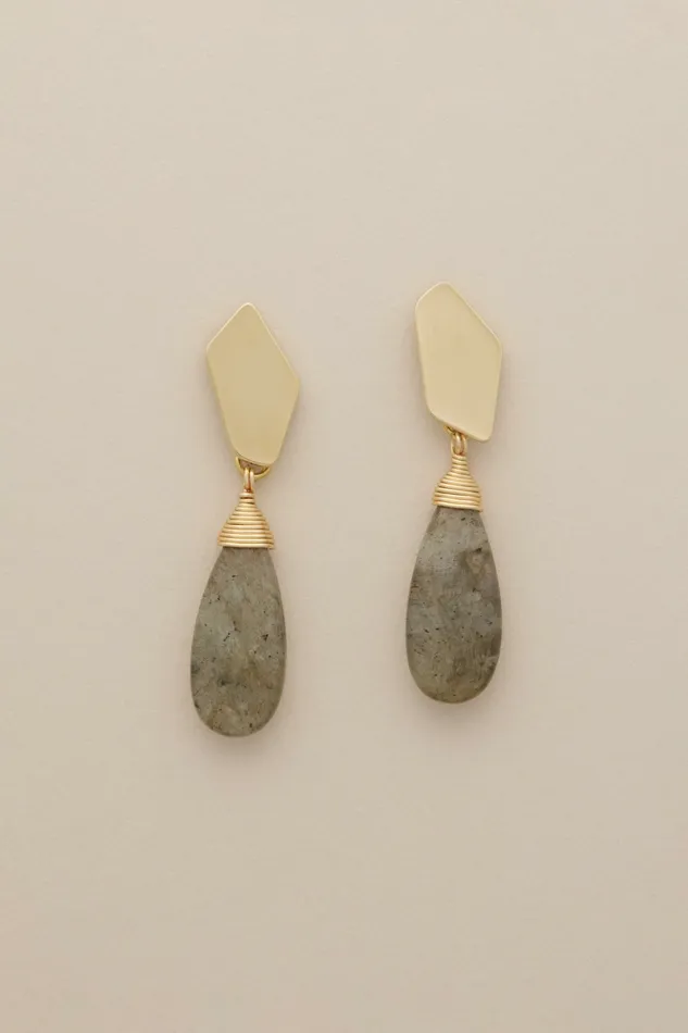 Lucky Brand Jewelry Women Gold Jade Drop Earrings Gold