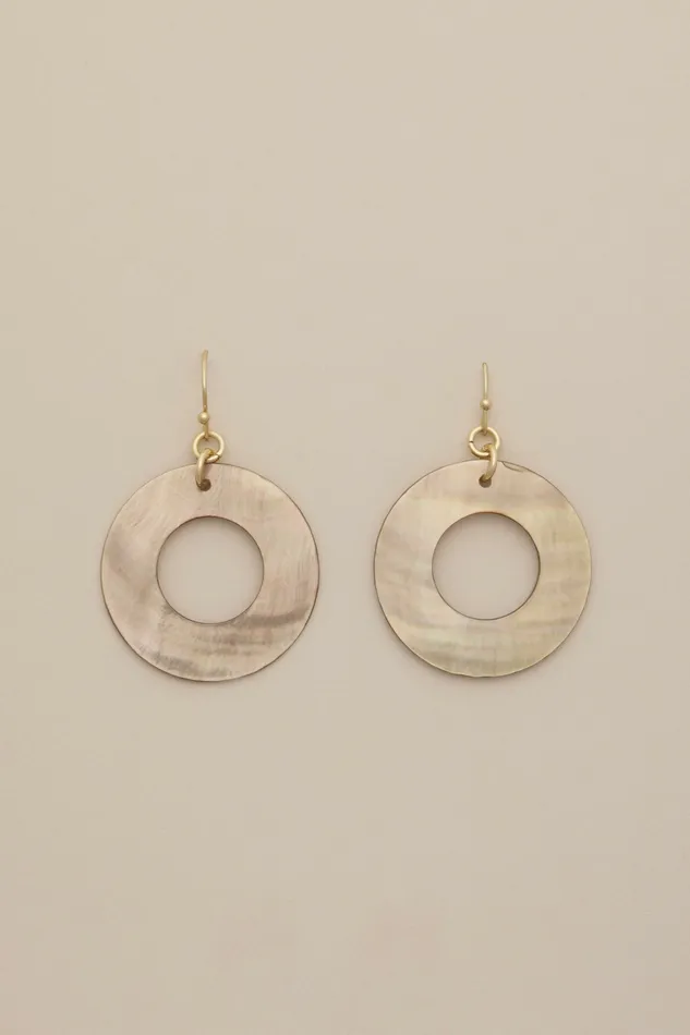 Lucky Brand Jewelry Women Shell Drop Earrings Gold