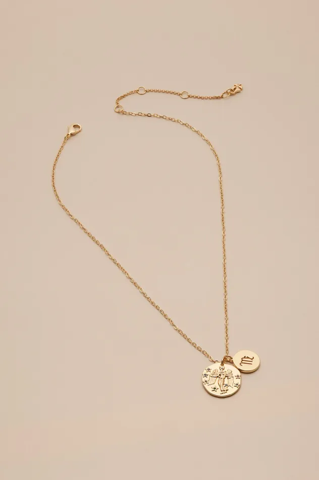 Lucky Brand Jewelry Women Virgo Zodiac Necklace Gold