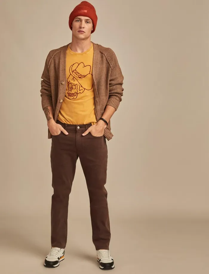 Lucky Brand Pants Men 410 Athletic Sateen Stretch Jean Espresso