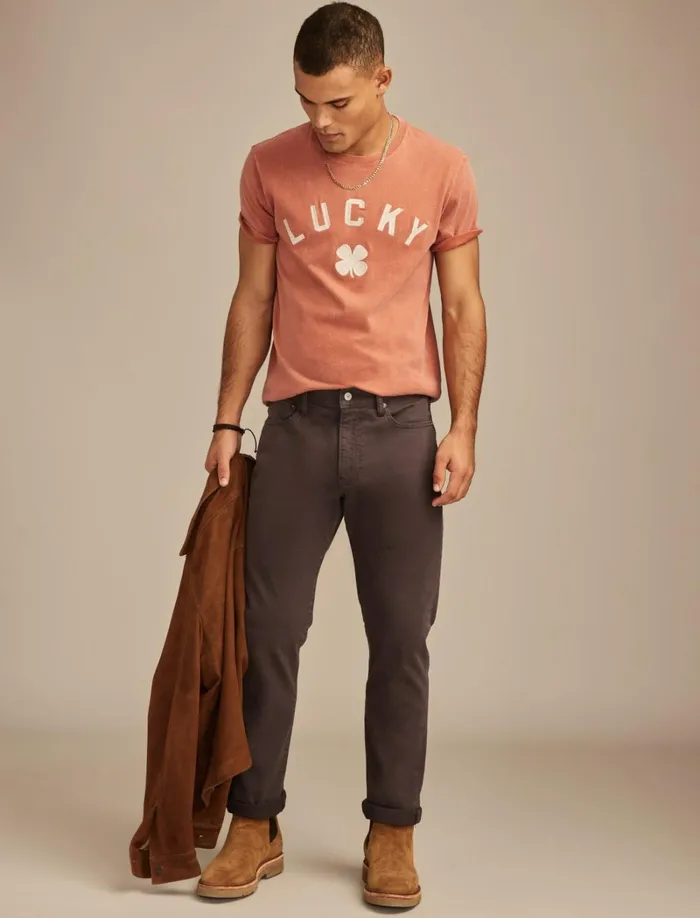 Lucky Brand Pants Men 410 Athletic Straight Iron Wash