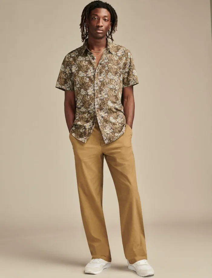 Lucky Brand Pants Men Coolmax Relaxed Straight Fit Chino Kangaroo