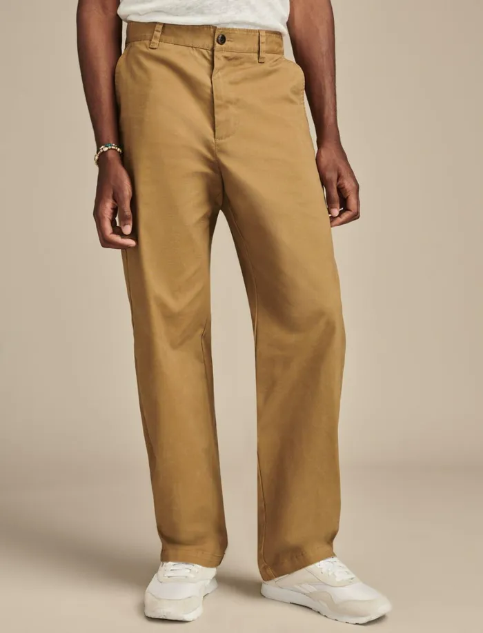 Lucky Brand Pants Men Coolmax Relaxed Straight Fit Chino Kangaroo