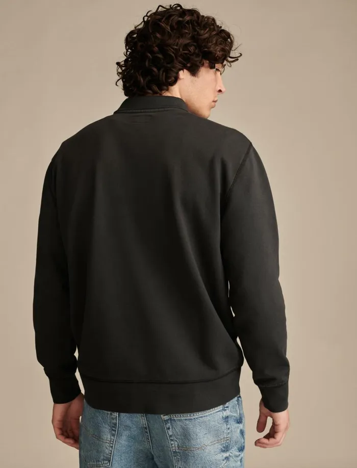 Lucky Brand Shirts and Tops Men Collared Crew Jet Black