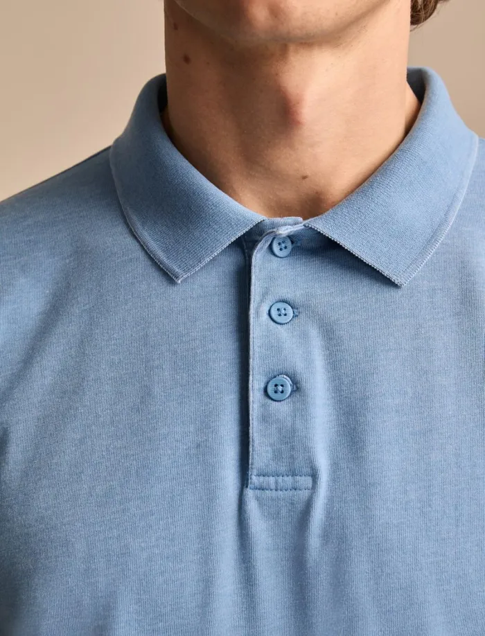 Lucky Brand Shirts and Tops Men Venice Burnout Polo Blue Jasper