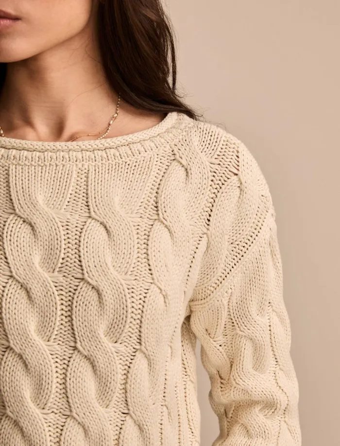 Lucky Brand Sweaters and Sweatshirts Women Cable Sweater Pullover Turtledove