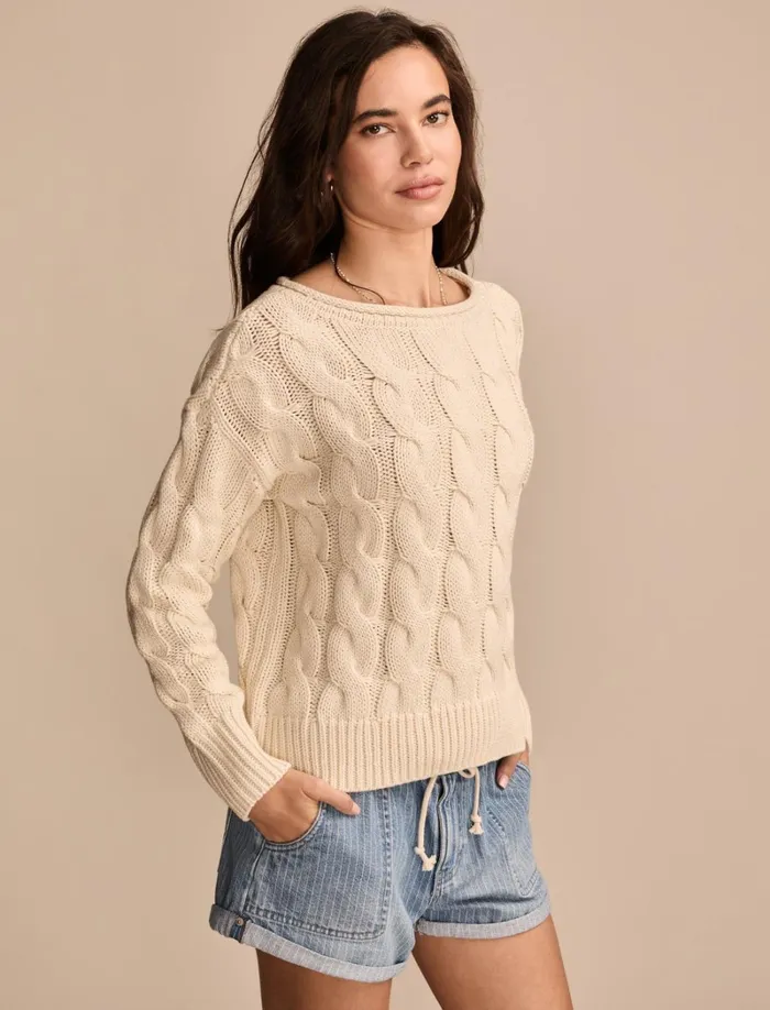 Lucky Brand Sweaters and Sweatshirts Women Cable Sweater Pullover Turtledove