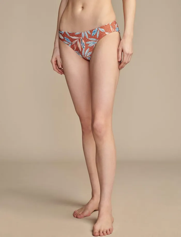 Lucky Brand Swim Women Vintage Summer Bottom Coral Multi