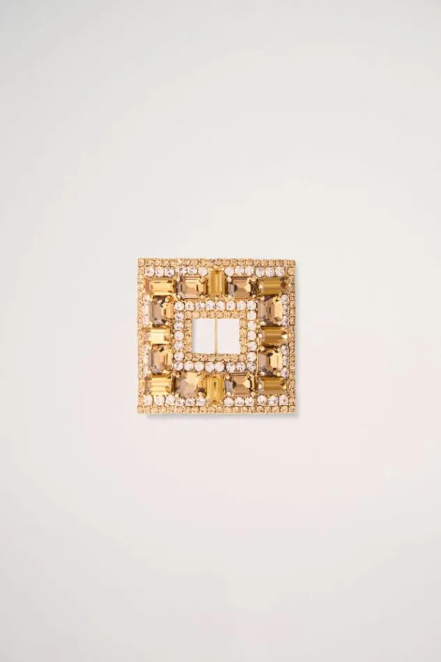 Luisa Spagnoli Bijoux Nosside 8211 Jewelled Pin Topazgold 8211 Women Luisa Spagnoli Bijoux Nosside 8211 Jewelled Pin Topazgold 8211 Women