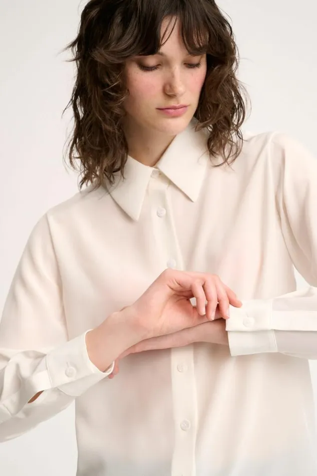 Luisa Spagnoli Blouses And Shirts Limonaia 8211 Silk Shirt Cream 8211 Women Luisa Spagnoli Blouses And Shirts Limonaia 8211 Silk Shirt Cream 8211 Women