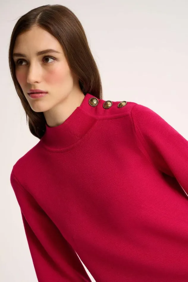 Luisa Spagnoli Dresses and Jumpsuits Melodiosa 8211 Knit Dress Fuchsia 8211 Women Luisa Spagnoli Dresses and Jumpsuits Melodiosa 8211 Knit Dress Fuchsia 8211 Women