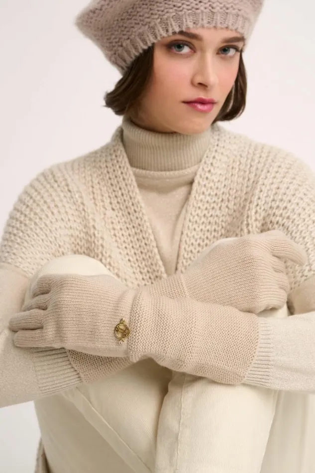 Luisa Spagnoli Hats And Gloves Miss 8211 Knit Gloves Beige 8211 Women Luisa Spagnoli Hats And Gloves Miss 8211 Knit Gloves Beige 8211 Women