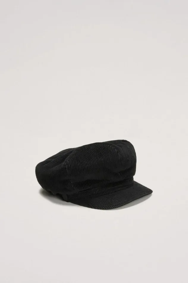 Luisa Spagnoli Hats And Gloves Rotterdam 8211 Newsboy Cap With Visor Black 8211 Women