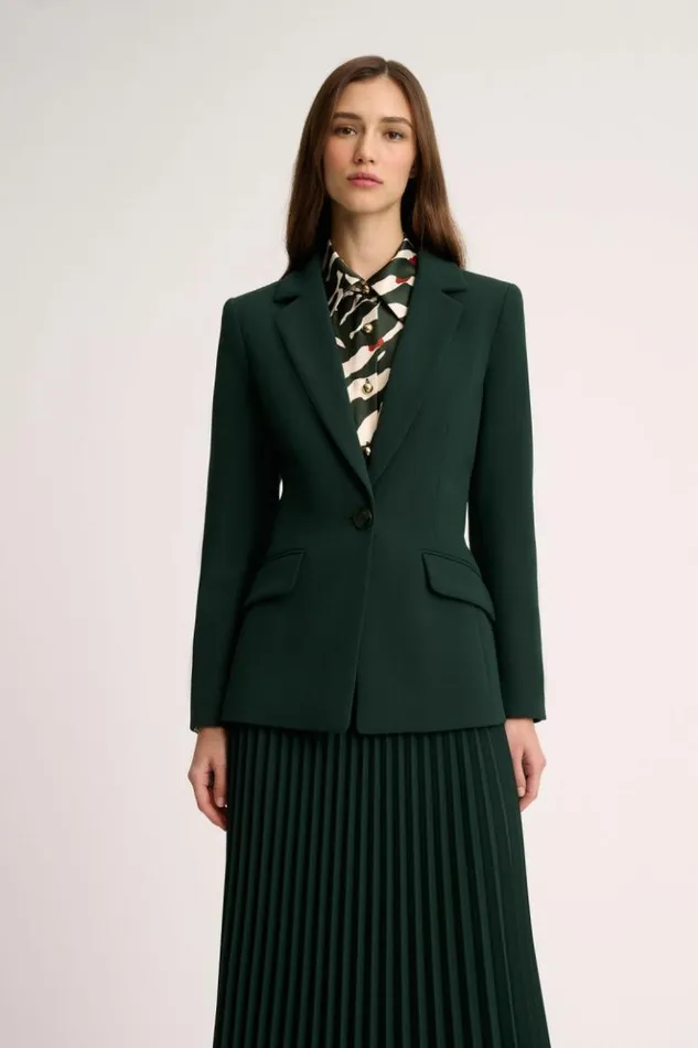 Luisa Spagnoli Jackets and Blazers Samara 8211 Blazer Jacket Bottlegreen 8211 Women Luisa Spagnoli Jackets and Blazers Samara 8211 Blazer Jacket Bottlegreen 8211 Women