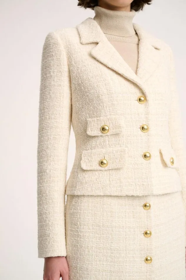 Luisa Spagnoli Jackets and Blazers Selezione 8211 Woven Jacket Cream 8211 Women