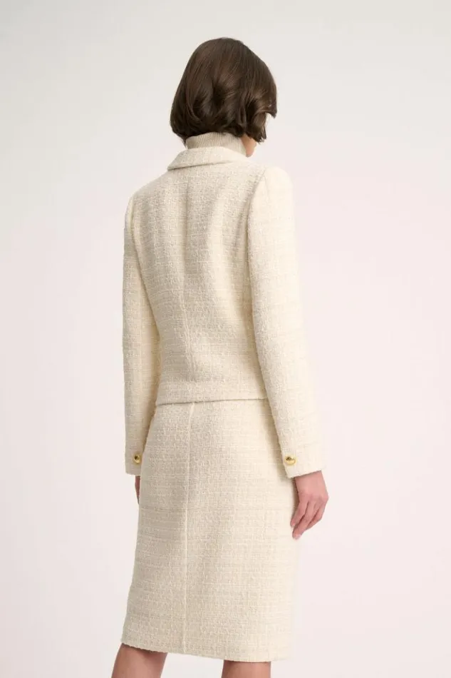 Luisa Spagnoli Jackets and Blazers Selezione 8211 Woven Jacket Cream 8211 Women Luisa Spagnoli Jackets and Blazers Selezione 8211 Woven Jacket Cream 8211 Women