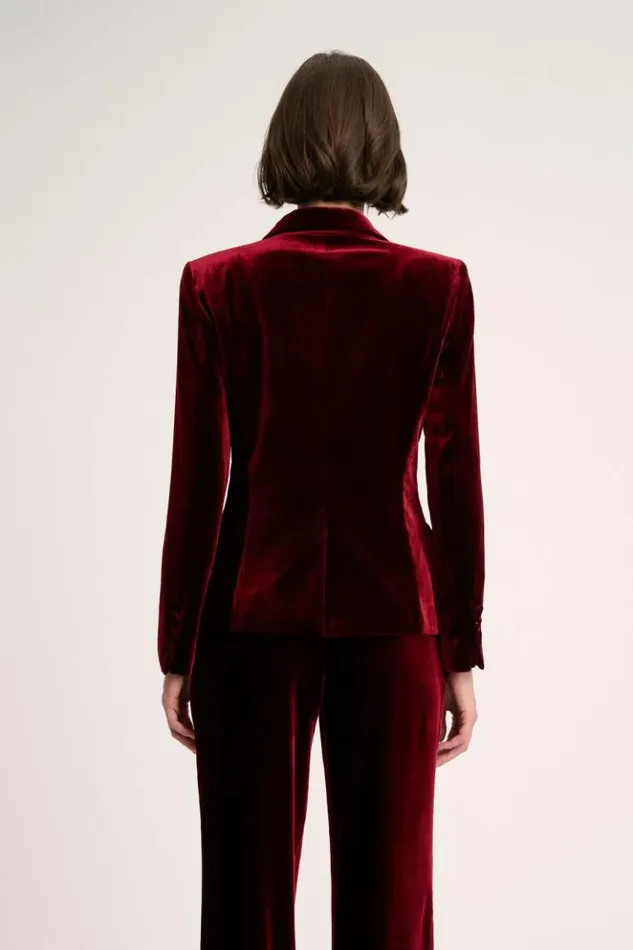 Luisa Spagnoli Jackets and Blazers Spizzico 8211 Elegant Jacket Burgundy 8211 Women Luisa Spagnoli Jackets and Blazers Spizzico 8211 Elegant Jacket Burgundy 8211 Women
