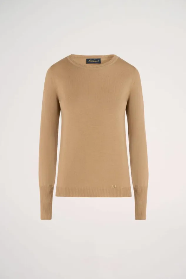 Luisa Spagnoli Knitwear Mossa 8211 Wool Pullover Camel 8211 Women Luisa Spagnoli Knitwear Mossa 8211 Wool Pullover Camel 8211 Women