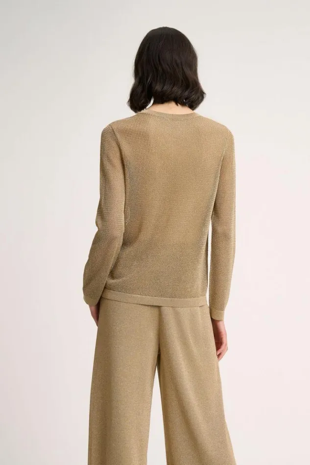 Luisa Spagnoli Knitwear Zagabria 8211 Lurex Pullover Yellow 8211 Women Luisa Spagnoli Knitwear Zagabria 8211 Lurex Pullover Yellow 8211 Women
