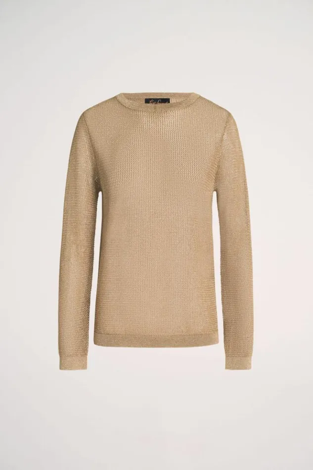 Luisa Spagnoli Knitwear Zagabria 8211 Lurex Pullover Yellow 8211 Women Luisa Spagnoli Knitwear Zagabria 8211 Lurex Pullover Yellow 8211 Women