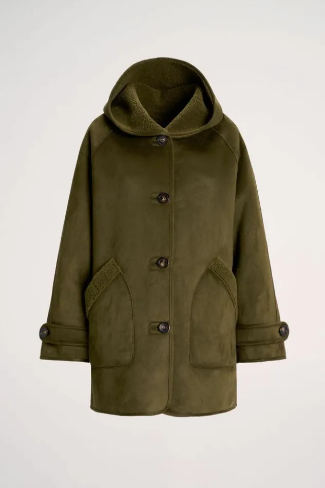 Luisa Spagnoli Outerwear Spessore 8211 Reversible Jacket Military Green 8211 Women Luisa Spagnoli Outerwear Spessore 8211 Reversible Jacket Military Green 8211 Women