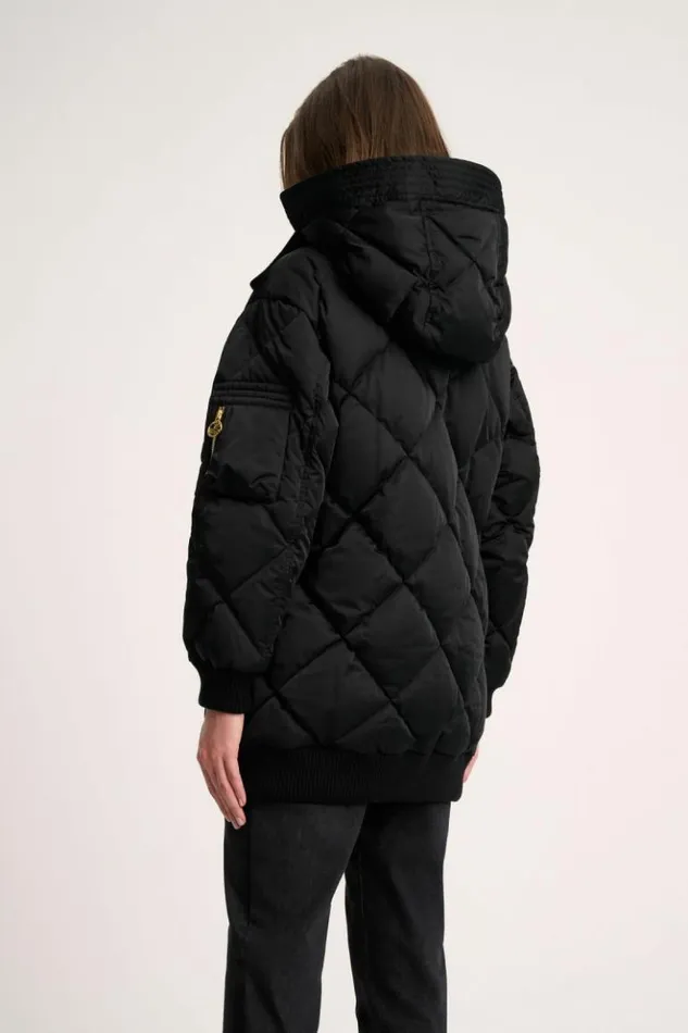 Luisa Spagnoli Outerwear Spigolo 8211 Quilted Coat Black 8211 Women Luisa Spagnoli Outerwear Spigolo 8211 Quilted Coat Black 8211 Women