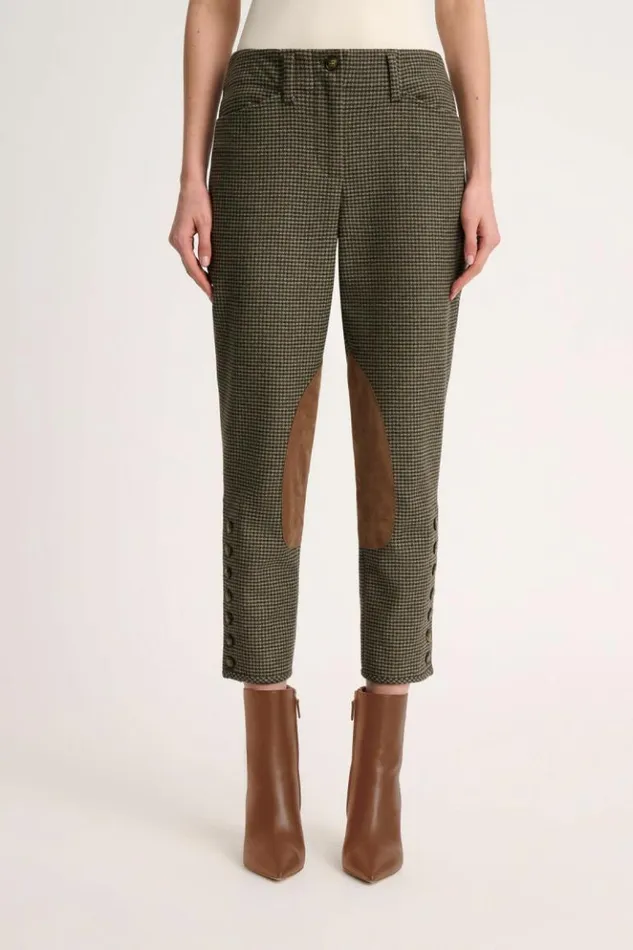 Luisa Spagnoli Pants Olano 8211 Houndstooth Trousers 8211 Women