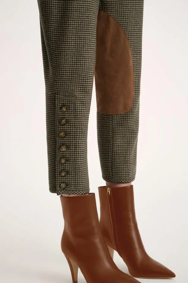 Luisa Spagnoli Pants Olano 8211 Houndstooth Trousers 8211 Women Luisa Spagnoli Pants Olano 8211 Houndstooth Trousers 8211 Women