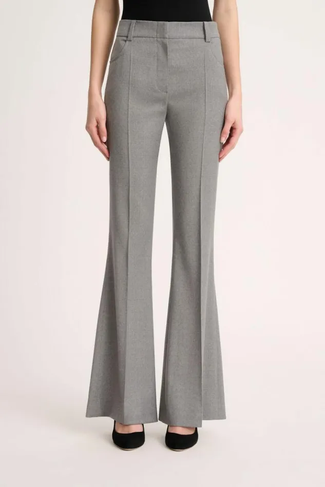 Luisa Spagnoli Pants Olivier 8211 Bell Bottom Pants Grey Melange 8211 Women