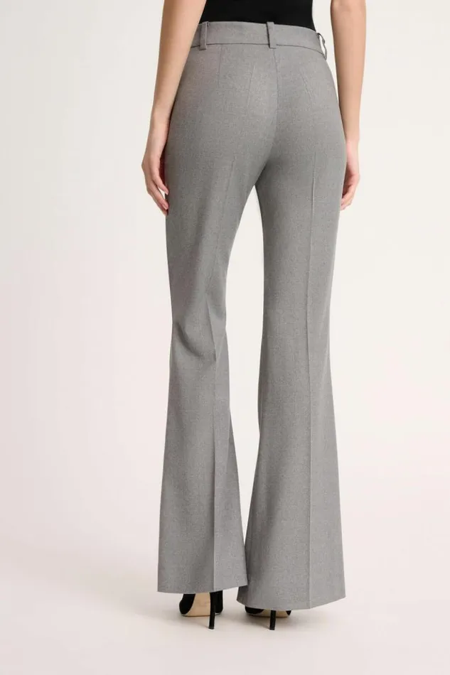 Luisa Spagnoli Pants Olivier 8211 Bell Bottom Pants Grey Melange 8211 Women Luisa Spagnoli Pants Olivier 8211 Bell Bottom Pants Grey Melange 8211 Women