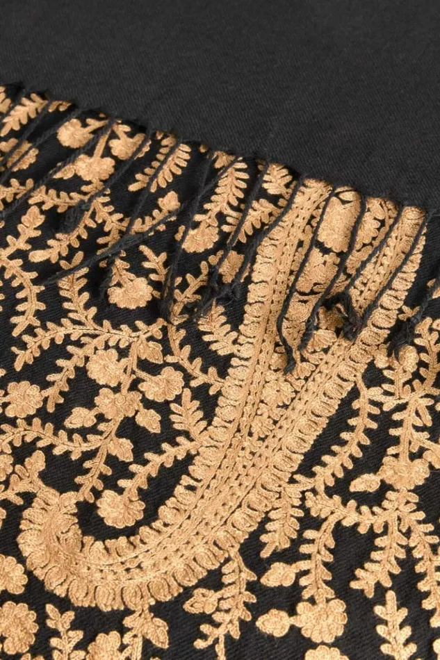 Luisa Spagnoli Scarves And Foulards Radicchio 8211 Jacquard Stole Design Black 8211 Women Luisa Spagnoli Scarves And Foulards Radicchio 8211 Jacquard Stole Design Black 8211 Women