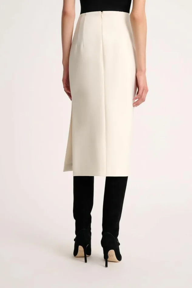 Luisa Spagnoli Skirts And Shorts Filiera 8211 Skirt With Side Slit Cream 8211 Women Luisa Spagnoli Skirts And Shorts Filiera 8211 Skirt With Side Slit Cream 8211 Women