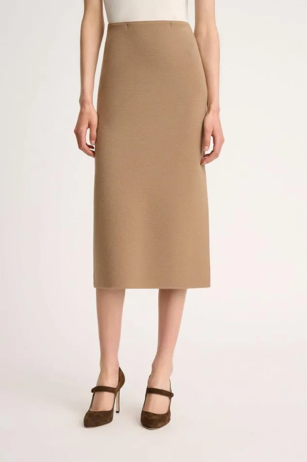 Luisa Spagnoli Skirts And Shorts Madis 8211 Blended Wool Skirt Camel 8211 Women