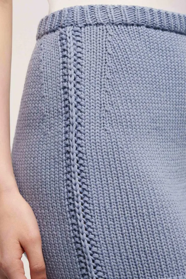 Luisa Spagnoli Skirts And Shorts Mescalina 8211 Wool Skirt Light Blue 8211 Women Luisa Spagnoli Skirts And Shorts Mescalina 8211 Wool Skirt Light Blue 8211 Women