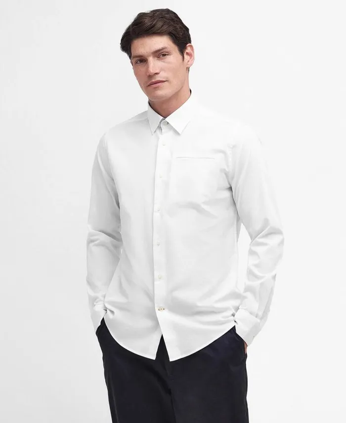Lyle Tailored Shirt Classic White Men Barbour Shirts