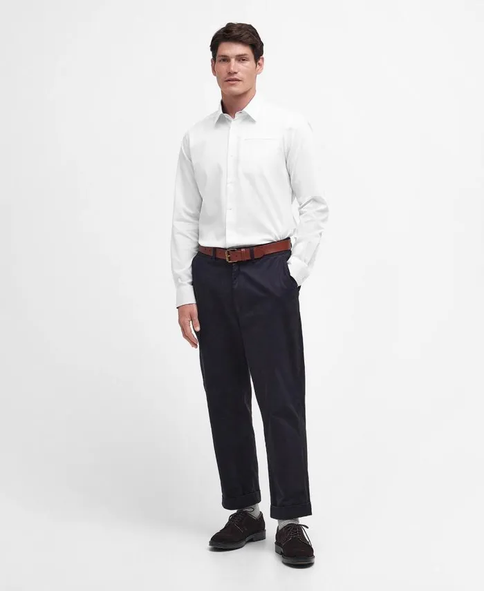 Lyle Tailored Shirt Classic White Men Barbour Shirts