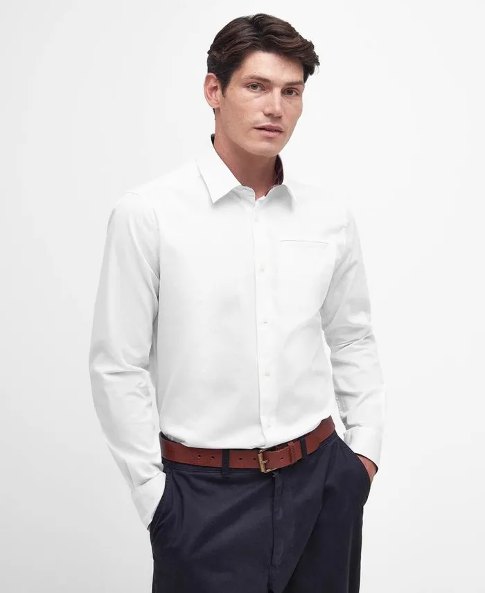 Lyle Tailored Shirt Classic White Men Barbour Shirts
