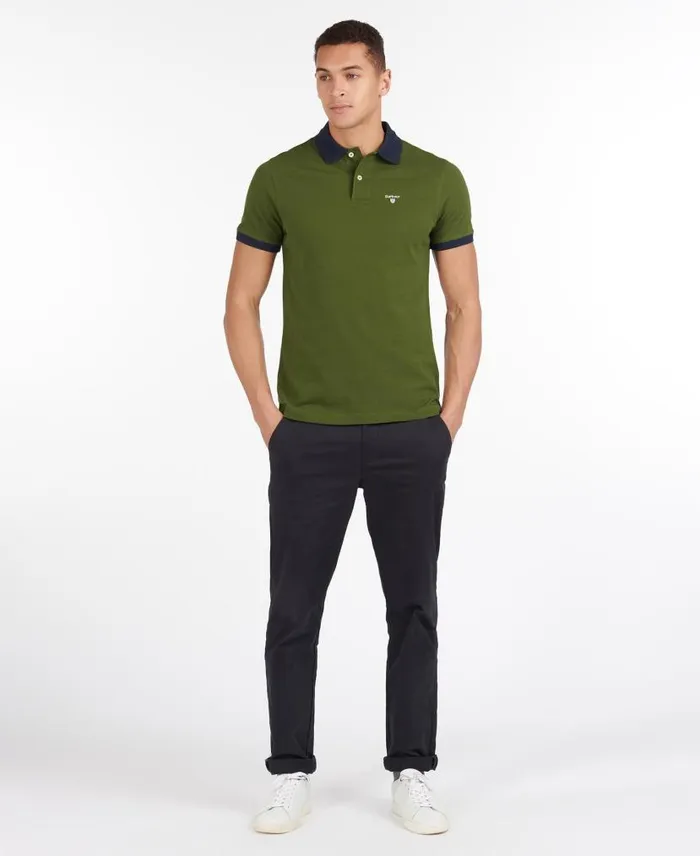 Lynton Polo Shirt Dusty Mint Men Barbour Polo Shirts