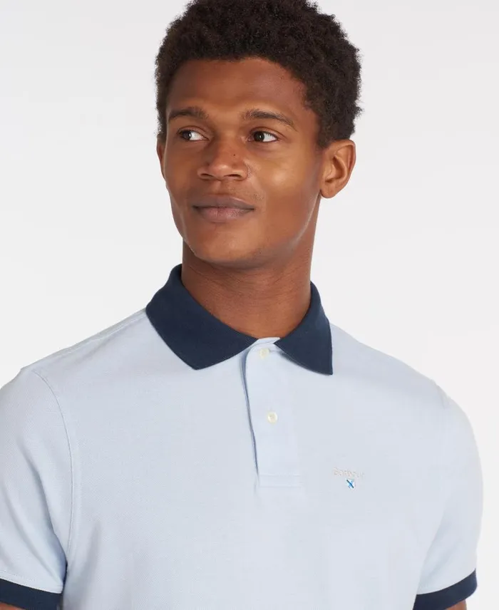 Lynton Polo Shirt White Men Barbour Polo Shirts
