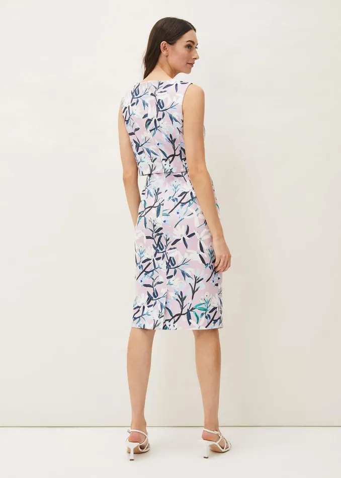 Magnolia Floral Sleeveless Scuba Dress Frosted Heather Women Phase Eight Dresses Magnolia Floral Sleeveless Scuba Dress Frosted Heather Women Phase Eight Dresses