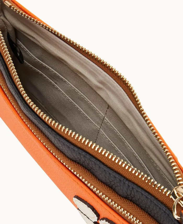 ManWoman Collegiate Clemson Double Zip Wristlet Clemson Dooney and Bourke Wallets ManWoman Collegiate Clemson Double Zip Wristlet Clemson Dooney and Bourke Wallets