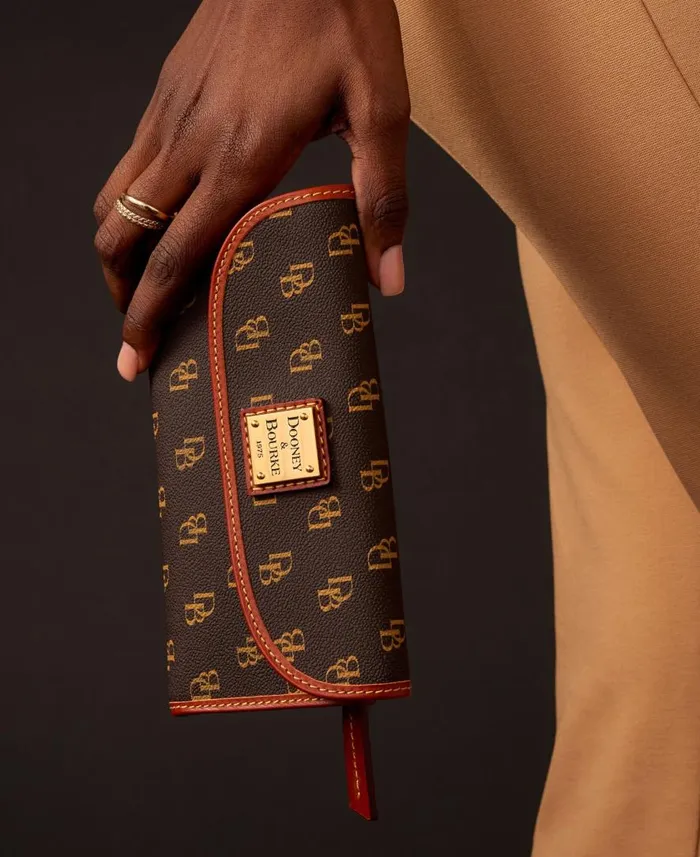 ManWoman Gretta Continental Clutch Brown Tmoro Dooney and Bourke Wallets ManWoman Gretta Continental Clutch Brown Tmoro Dooney and Bourke Wallets