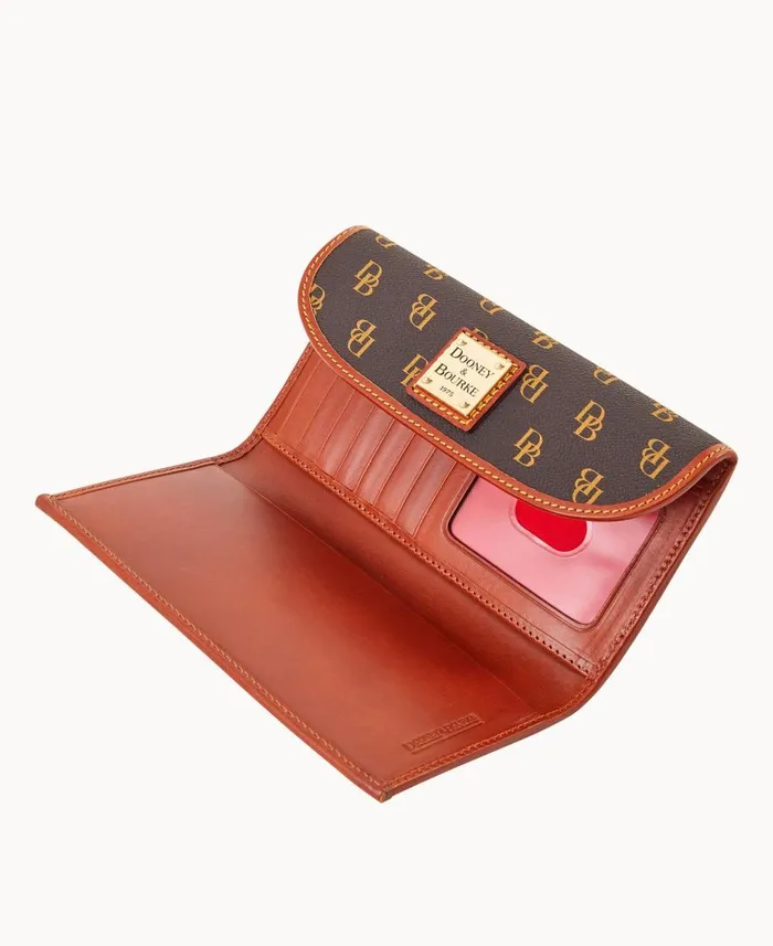 ManWoman Gretta Continental Clutch Brown Tmoro Dooney and Bourke Wallets ManWoman Gretta Continental Clutch Brown Tmoro Dooney and Bourke Wallets