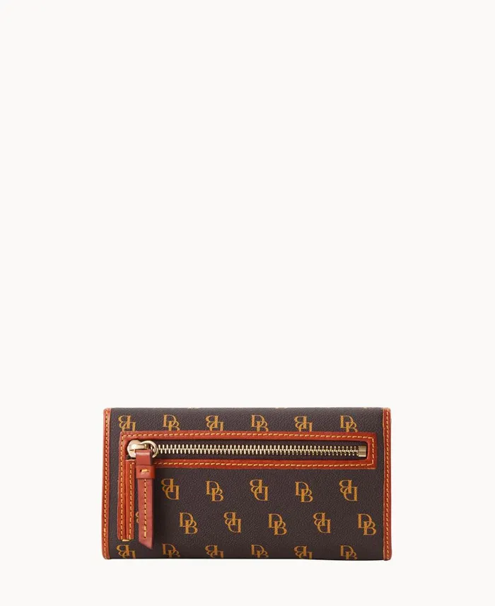 ManWoman Gretta Continental Clutch Brown Tmoro Dooney and Bourke Wallets ManWoman Gretta Continental Clutch Brown Tmoro Dooney and Bourke Wallets