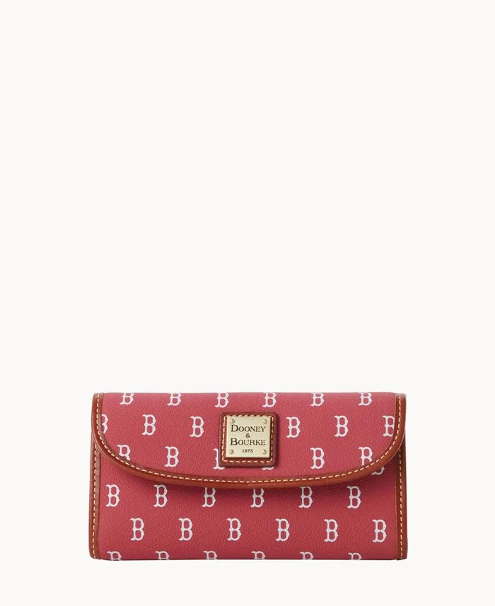 ManWoman MLB Red Sox Continental Clutch Red Sox Dooney and Bourke Wallets